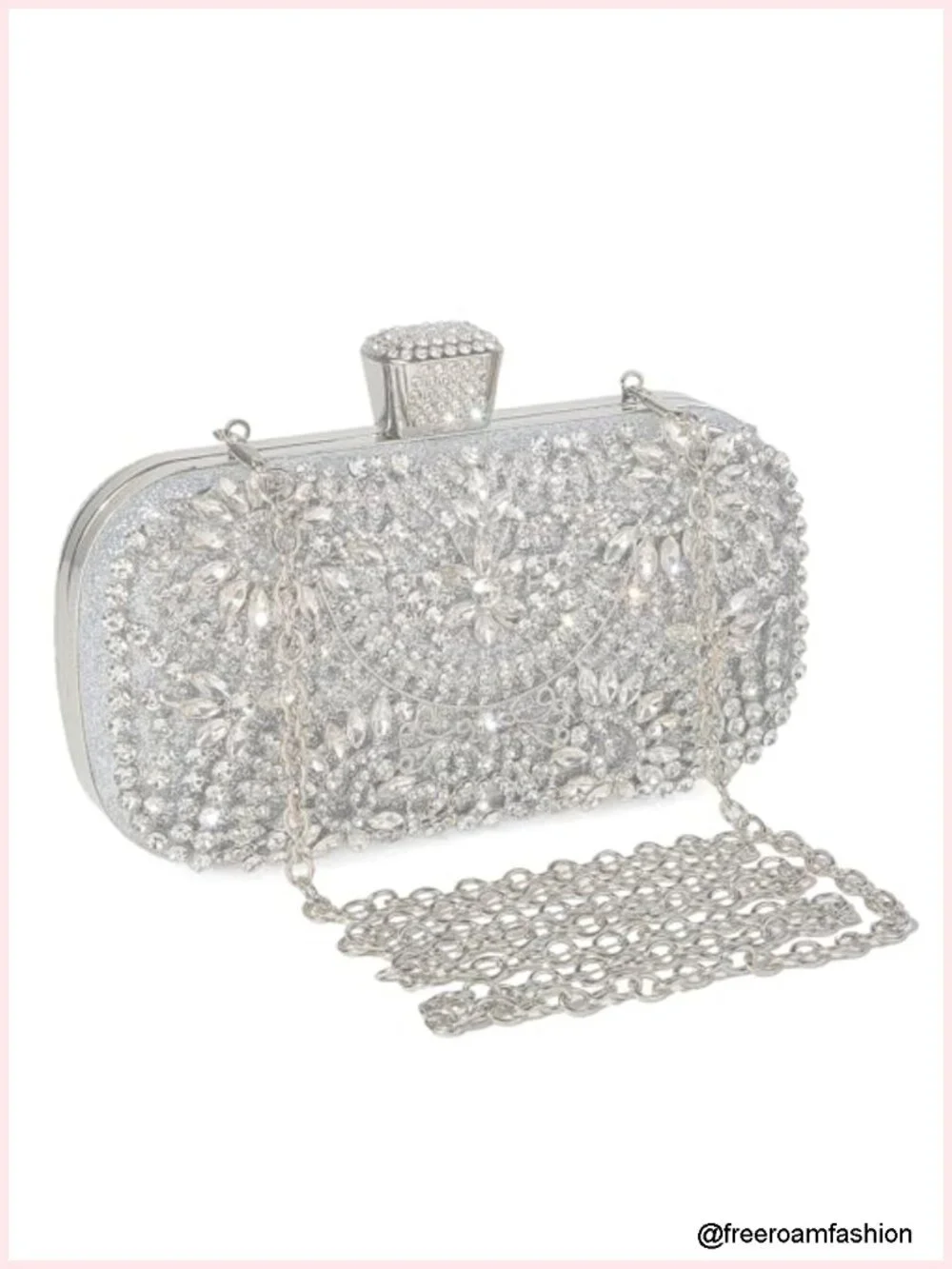 Sparkly Rhinestone Crystal Clutch Bag Sequin Bridal Evening Purse